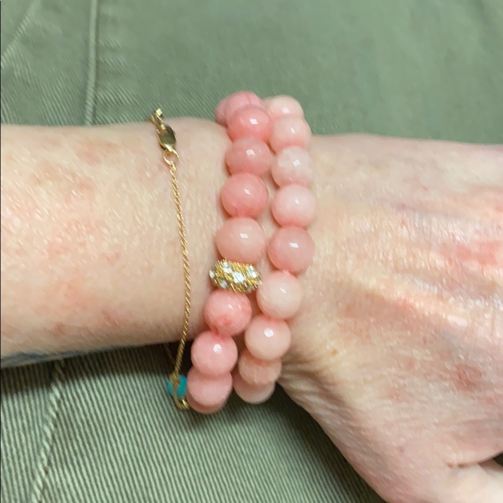 ✅2 Pink crystal beaded bracelets. Offers Welcomed. - Picture 9 of 14